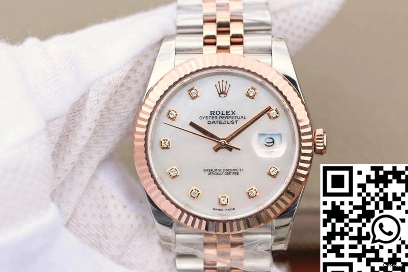 Factory White Rolex Mother-Of-Pearl M126331-0014 Datejust Dial EW 0109